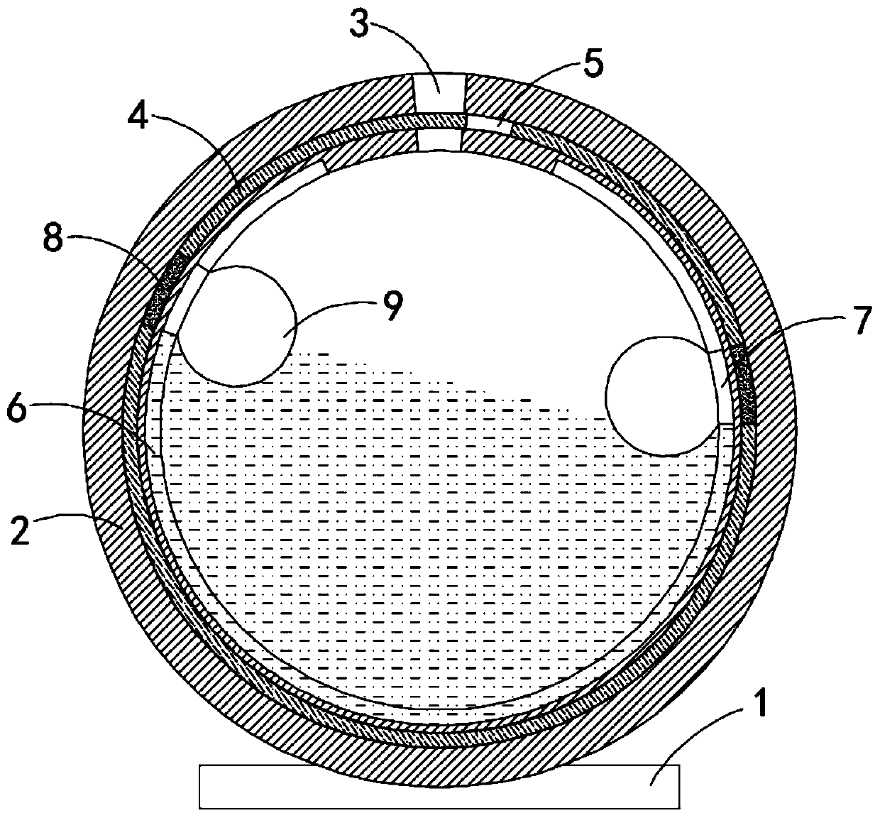 Floating ball type fresh food logistics transportation box