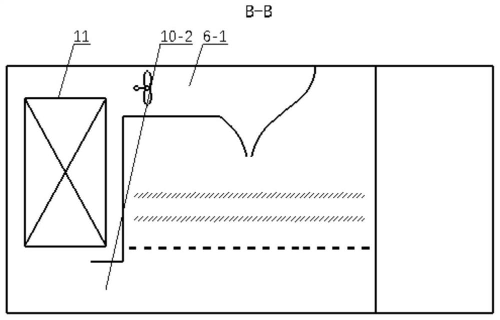 Alternate air supply tunnel type freezing device