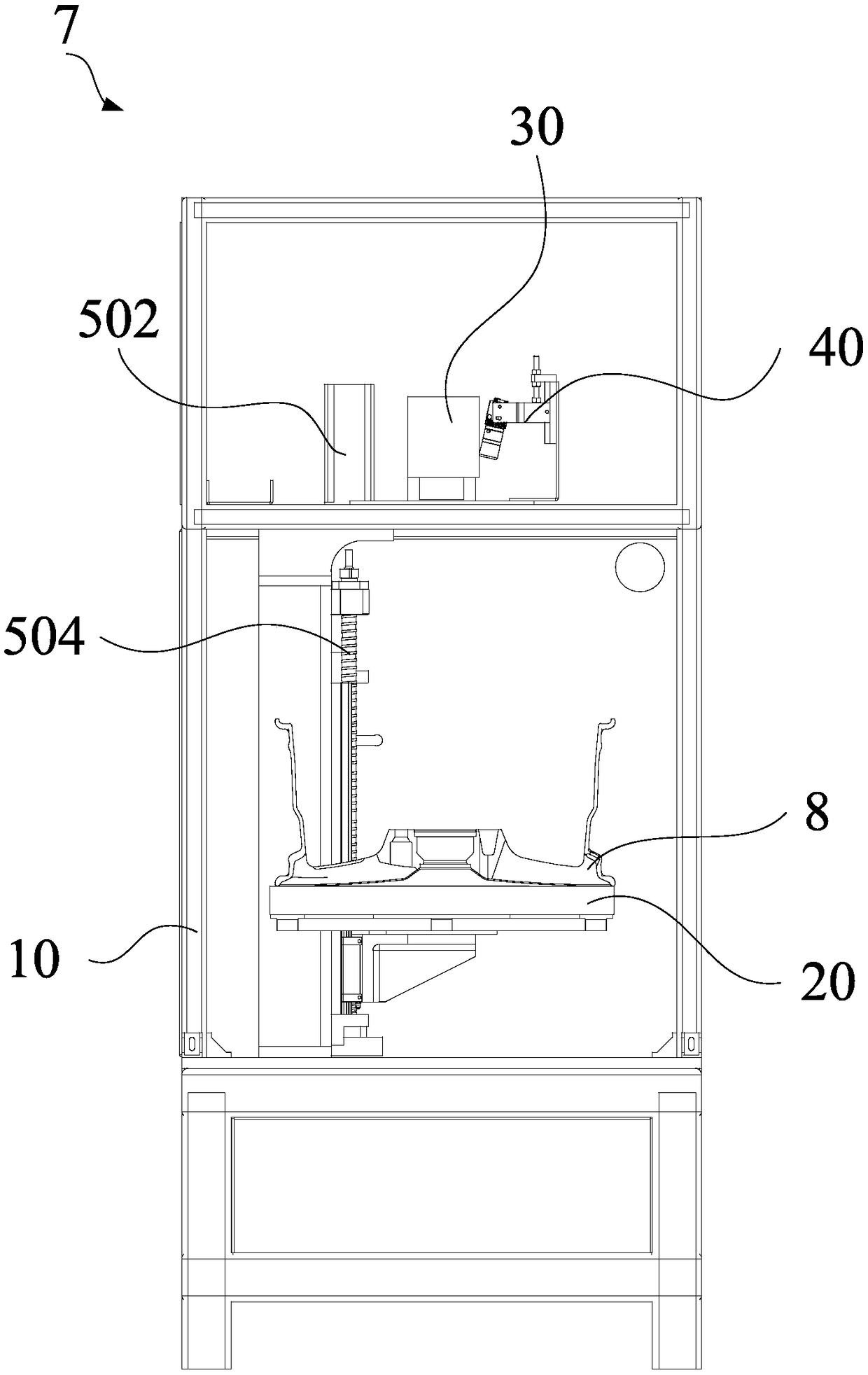 Metal part engraving equipment