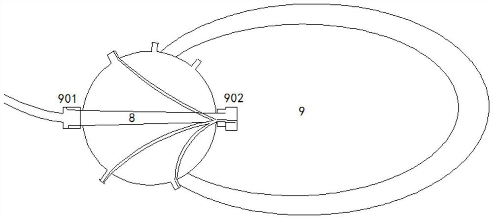 Converter for monitoring end-breath carbon dioxide and using method thereof