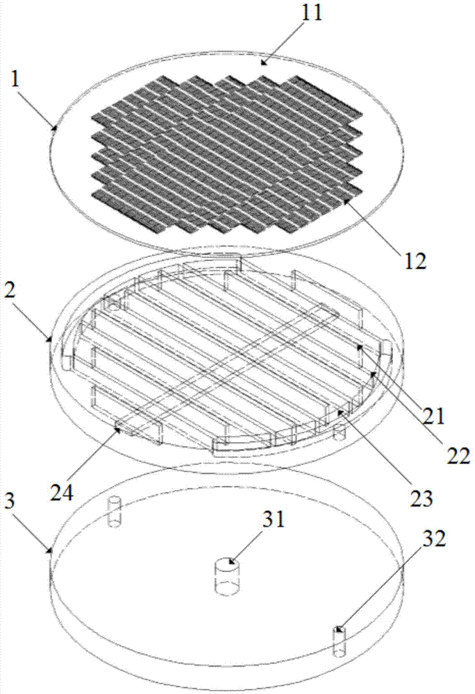 Large-diameter laser liquid cooling mirror structure