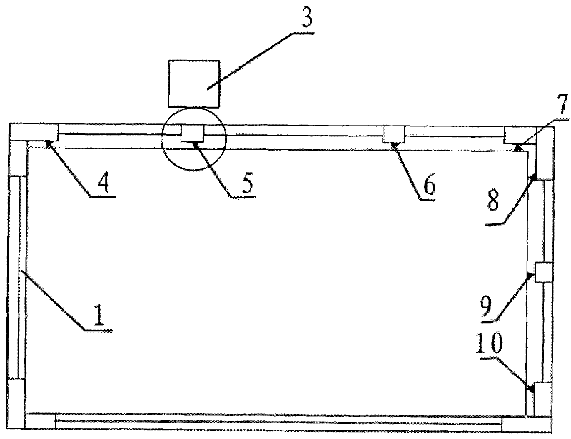 Special examination tools fro measuring glass edging tolerance and measurement method thereof