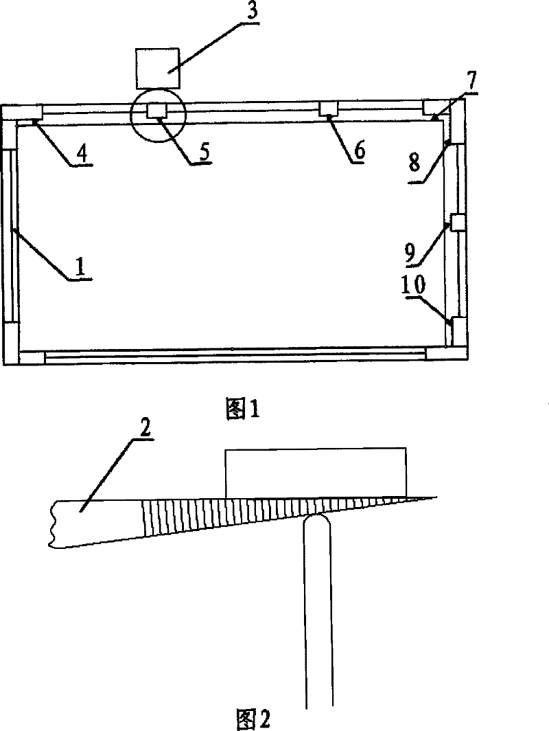 Special examination tools fro measuring glass edging tolerance and measurement method thereof