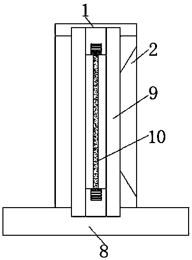 B-mode ultrasound plate fixing device used for mammary gland department