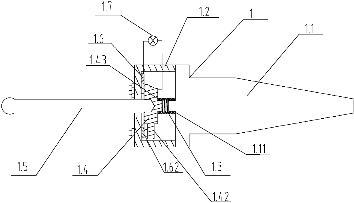 Deep blind hole housing body rapid measurement device and measurement and compensation machining methods