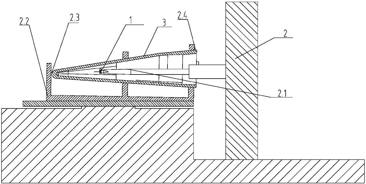 Deep blind hole housing body rapid measurement device and measurement and compensation machining methods