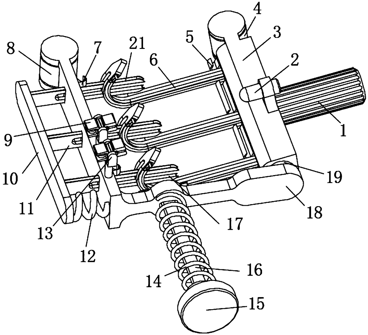 Fast stitching device for veterinarian