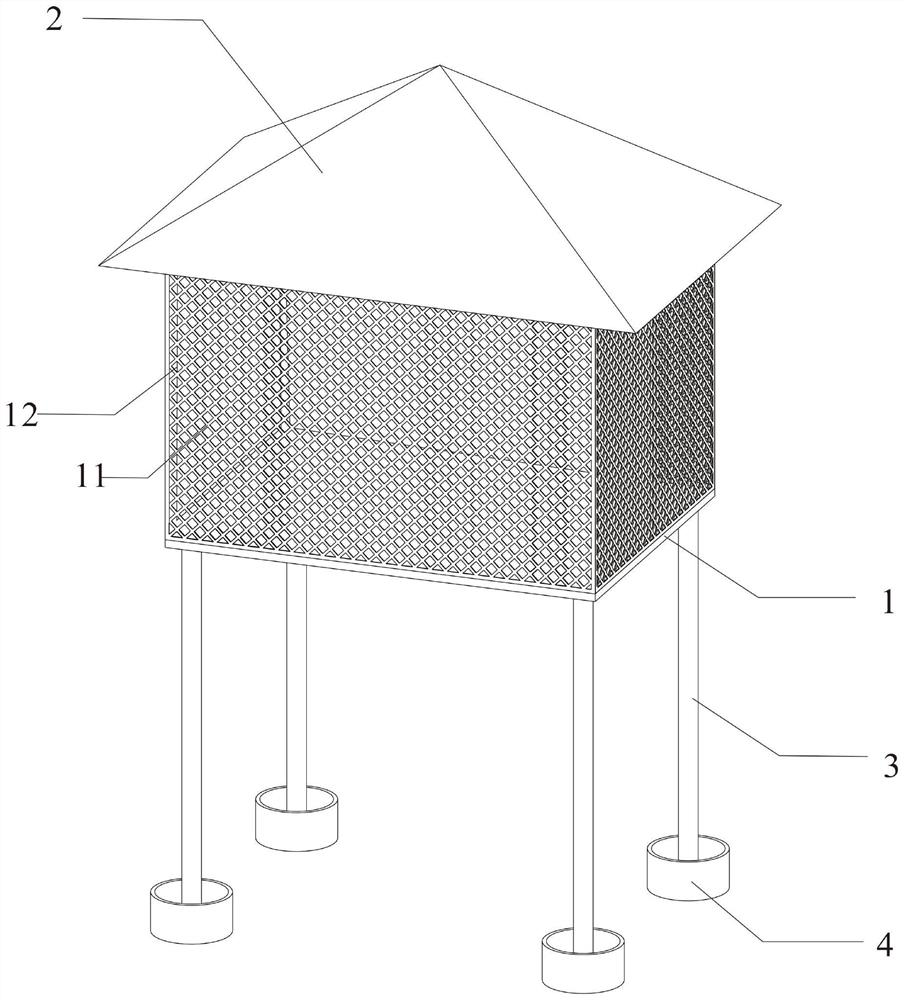 Device and method for collecting parasitic wasps of lepidoptera insect larvae in field