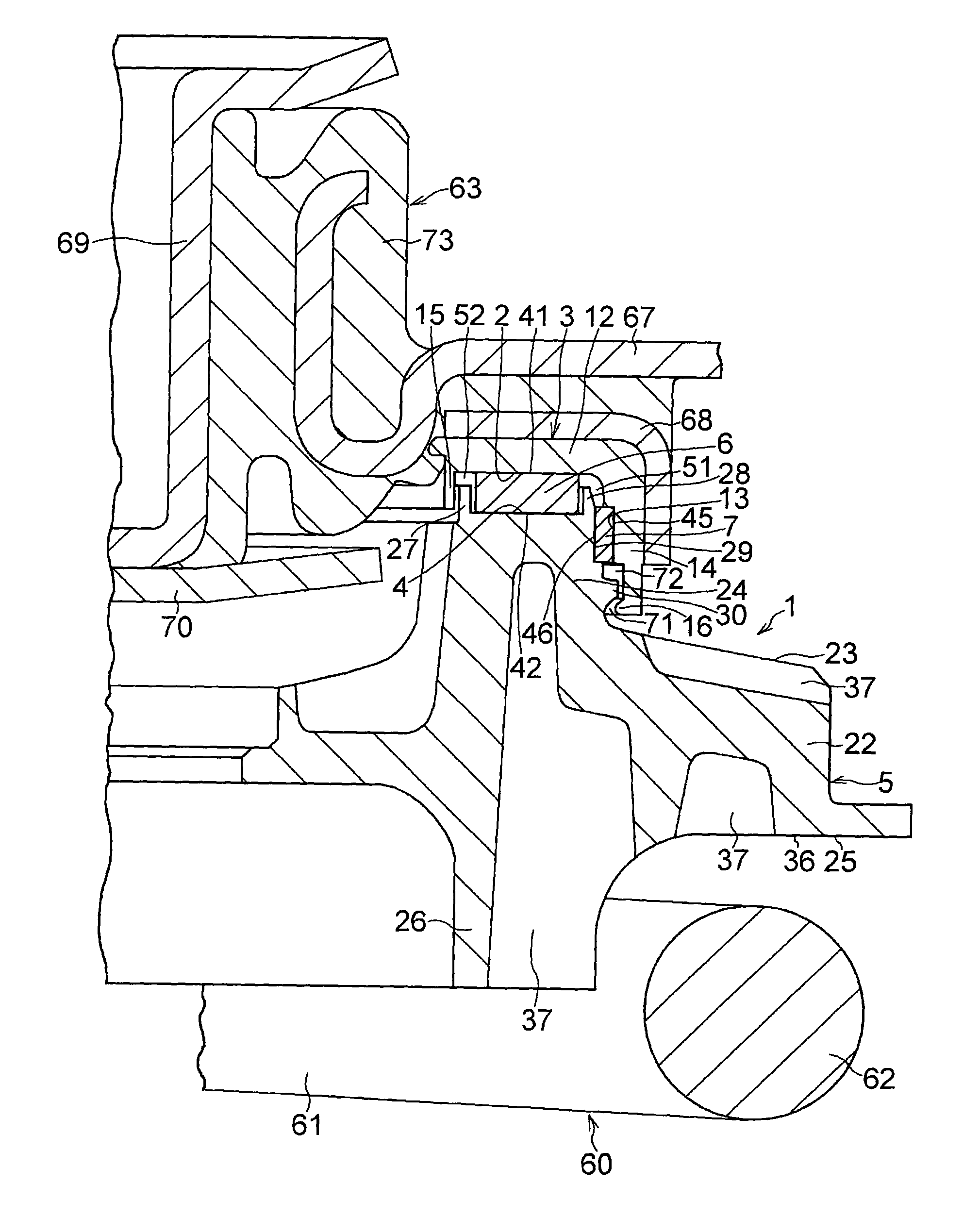 Strut sliding bearing