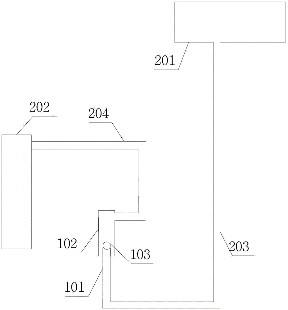 A gravity damping water seal device