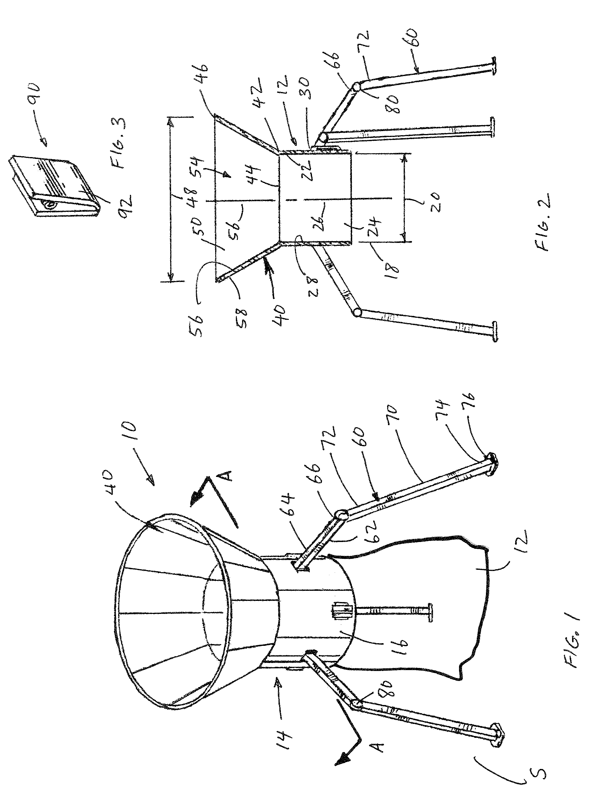 Funnel for sandbags