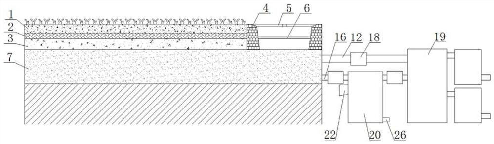 A sponge city rainwater recycling device