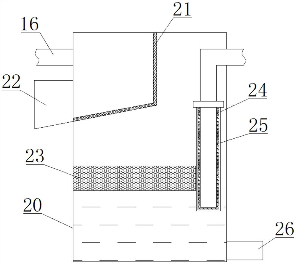 A sponge city rainwater recycling device