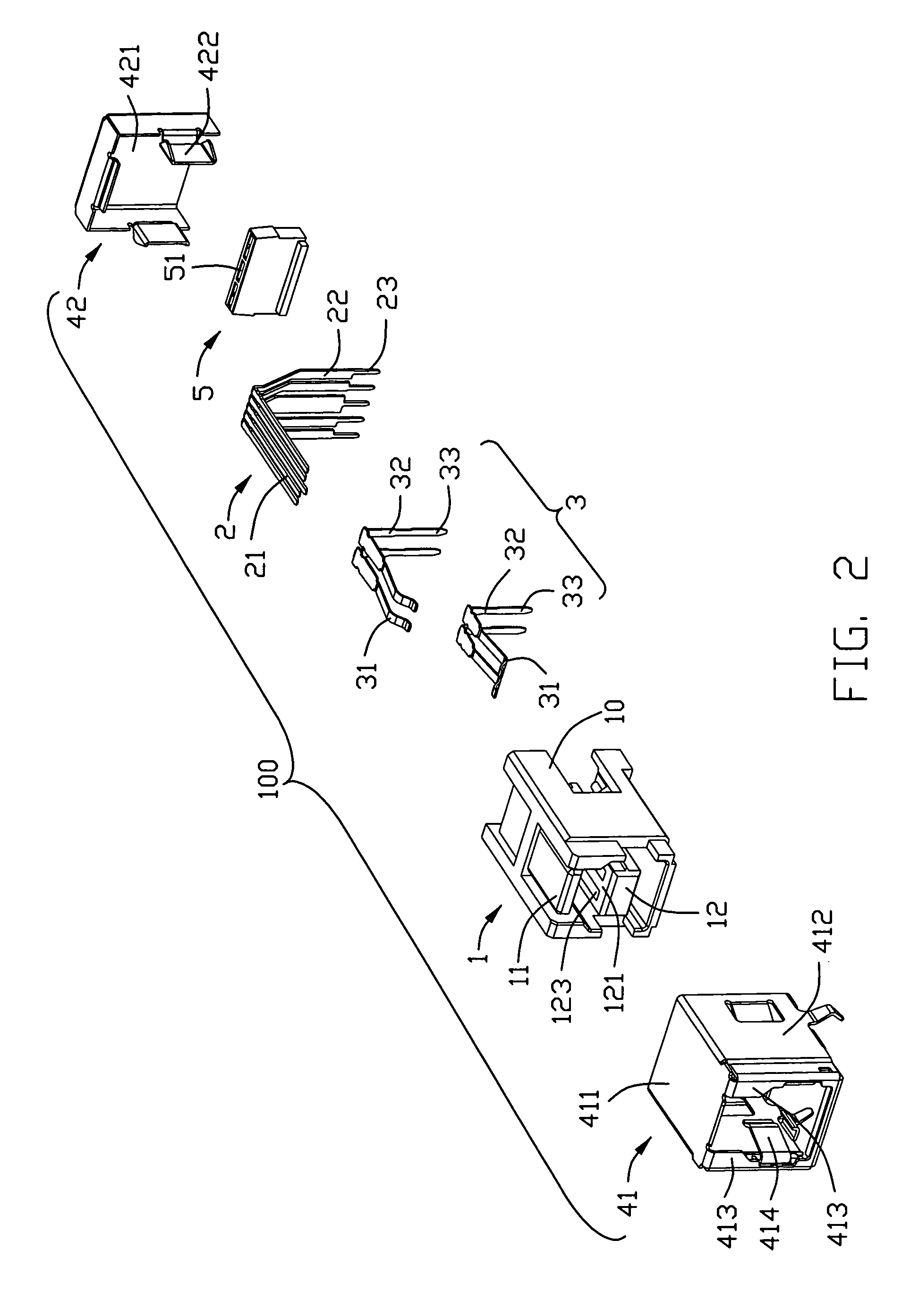 Electrical connector with additional mating port