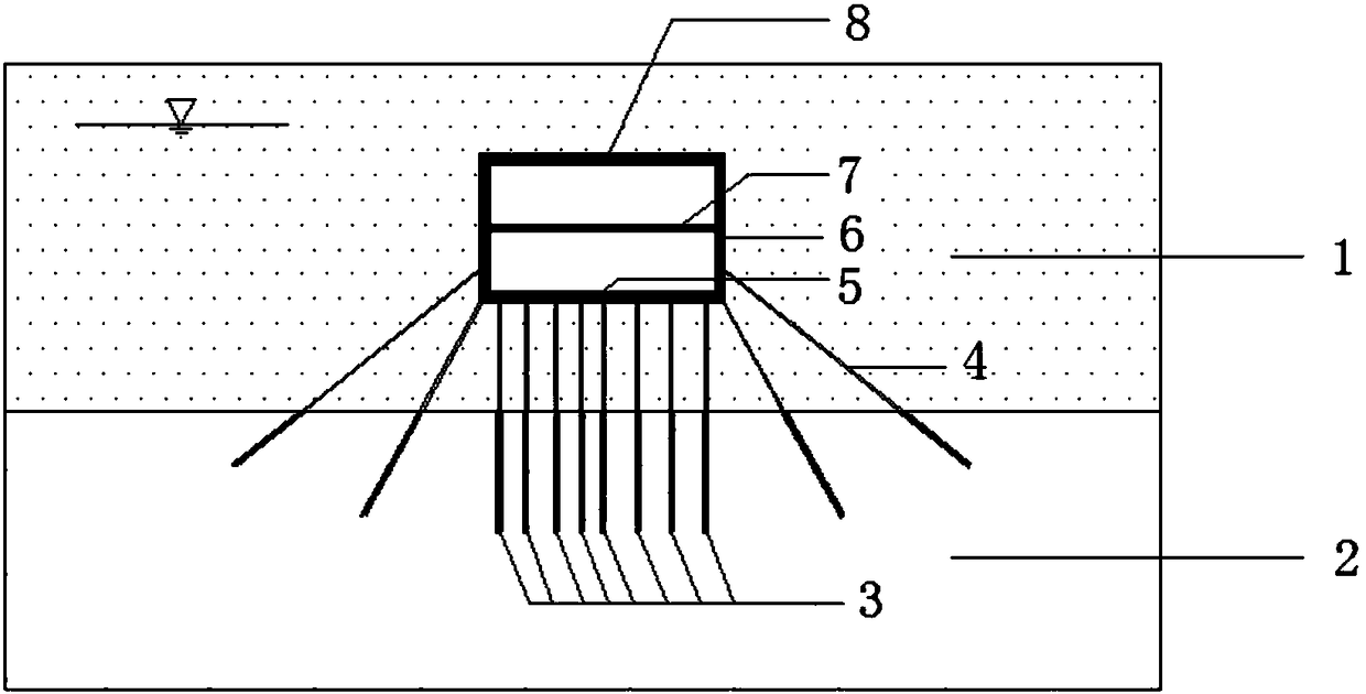 Earthquake liquefaction and suspension resisting structure and method for metro station