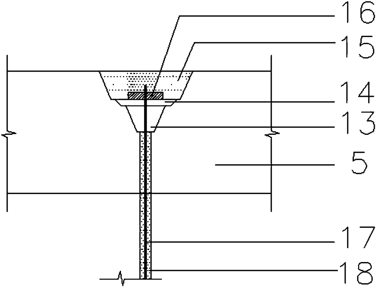 Earthquake liquefaction and suspension resisting structure and method for metro station