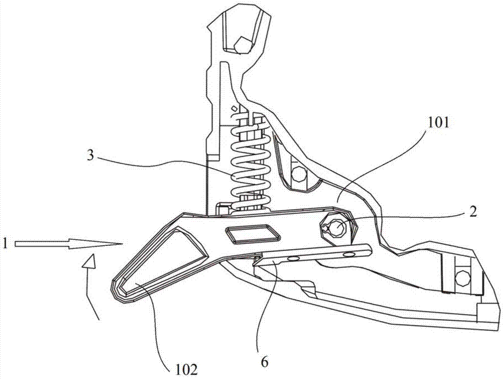 Parking mechanism and self-balancing two-wheeled vehicle including the parking mechanism