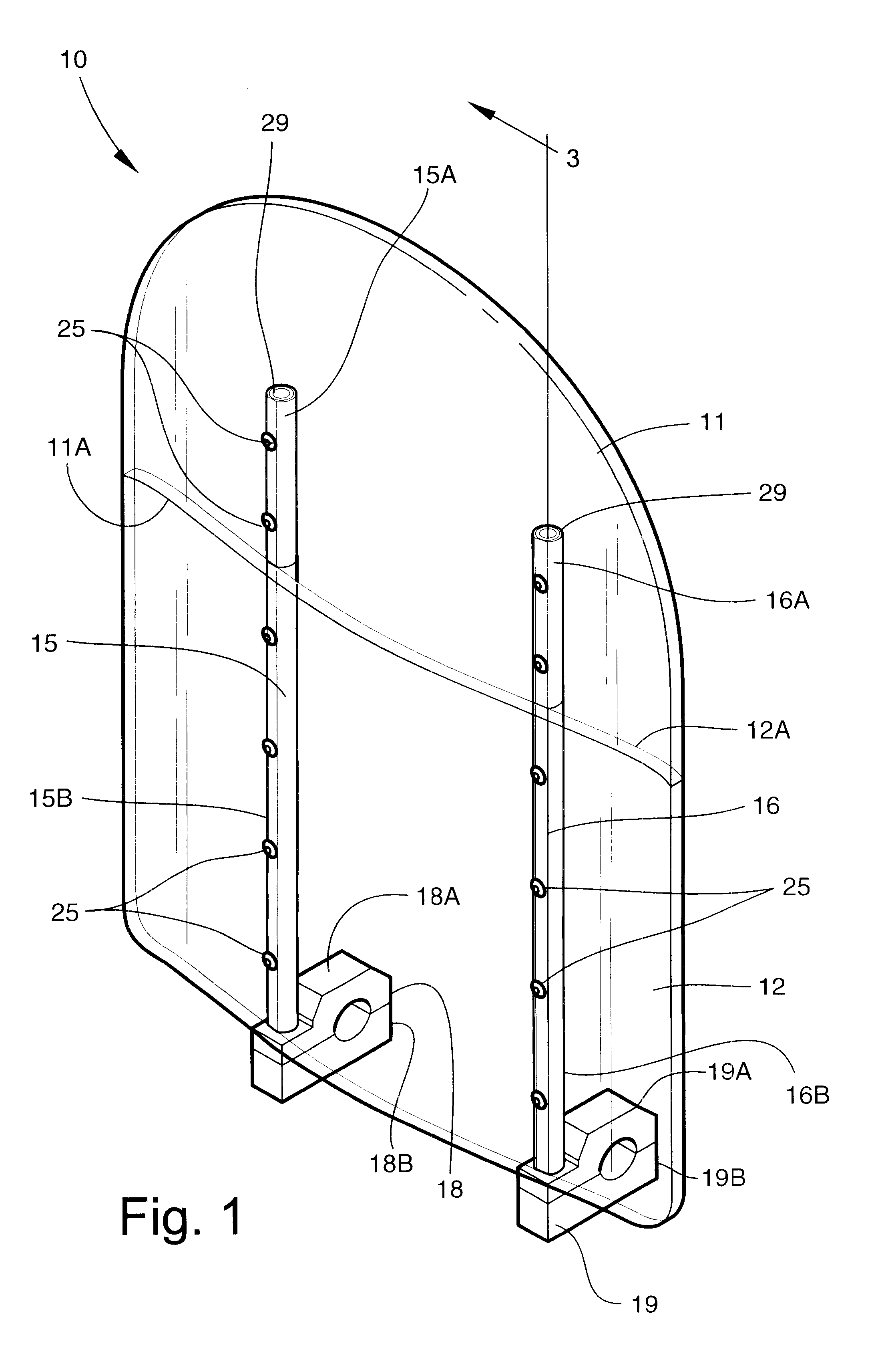 Portable two-piece motorcycle windshield