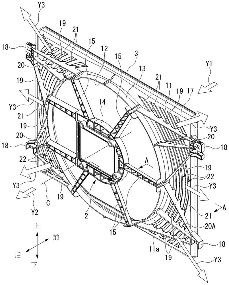 Fan shield and air supply device