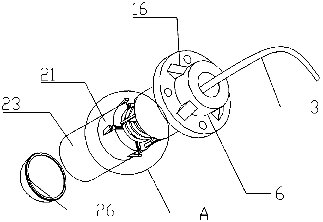 Heat-resistant explosion-proof temperature thermocouple structure