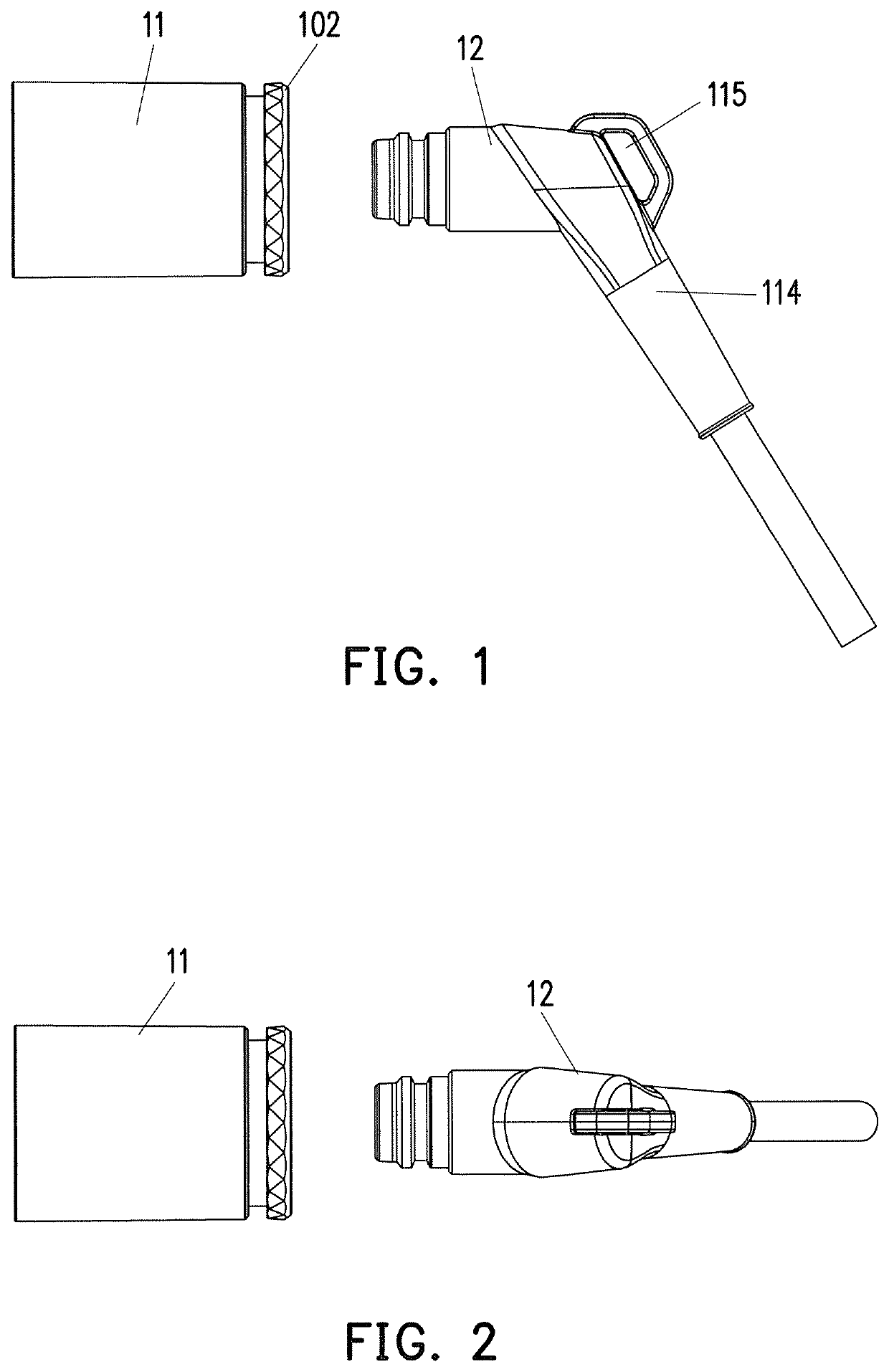 Detachable power cord structure for portable hair curler