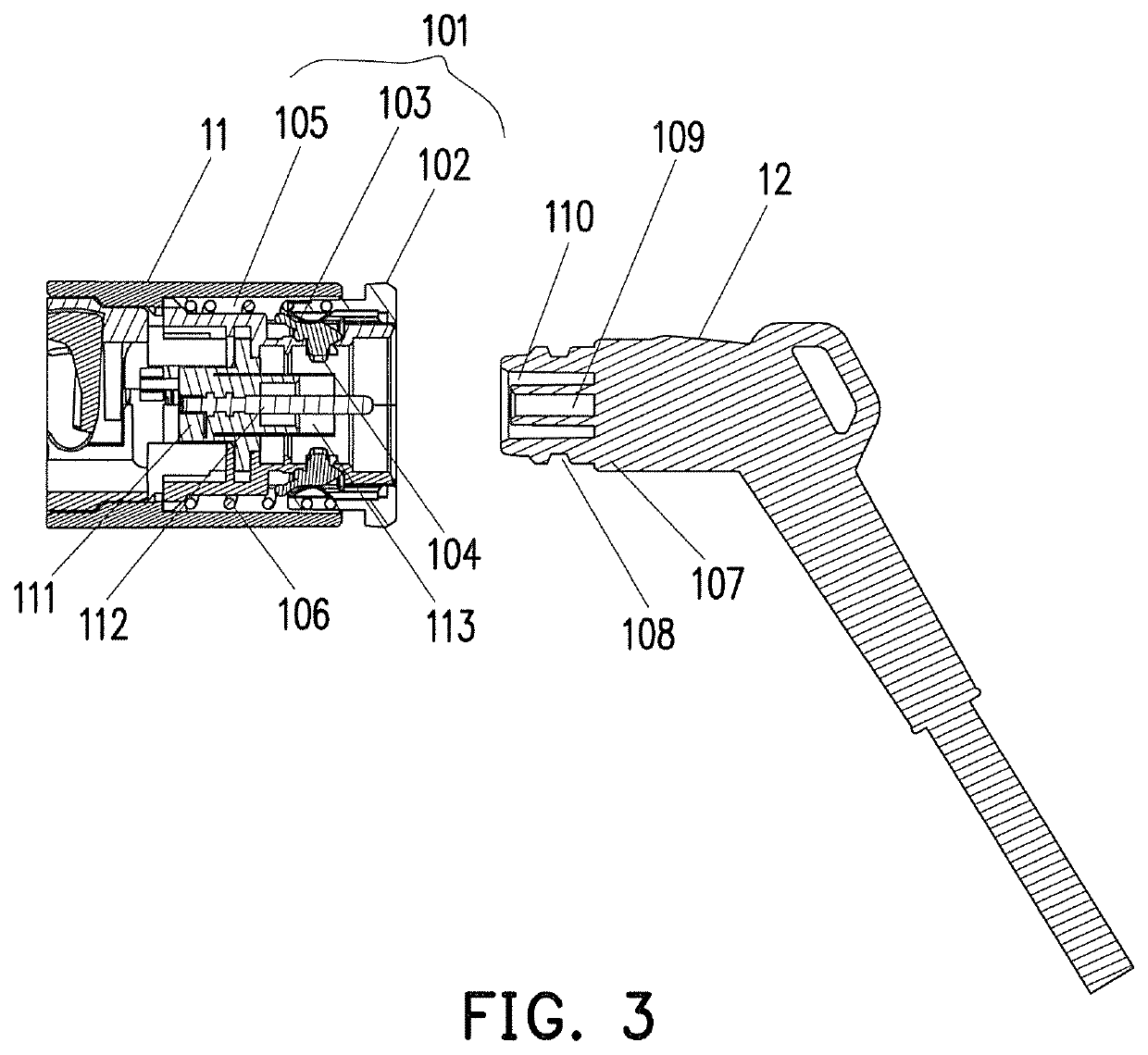 Detachable power cord structure for portable hair curler