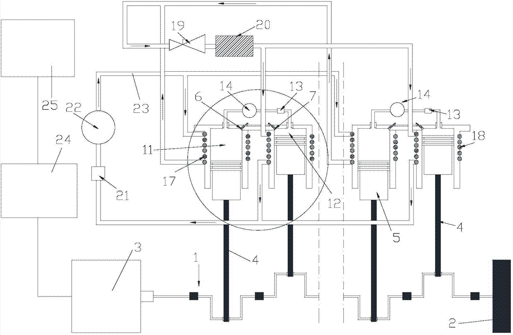 Medium energy engine device and acting mode thereof