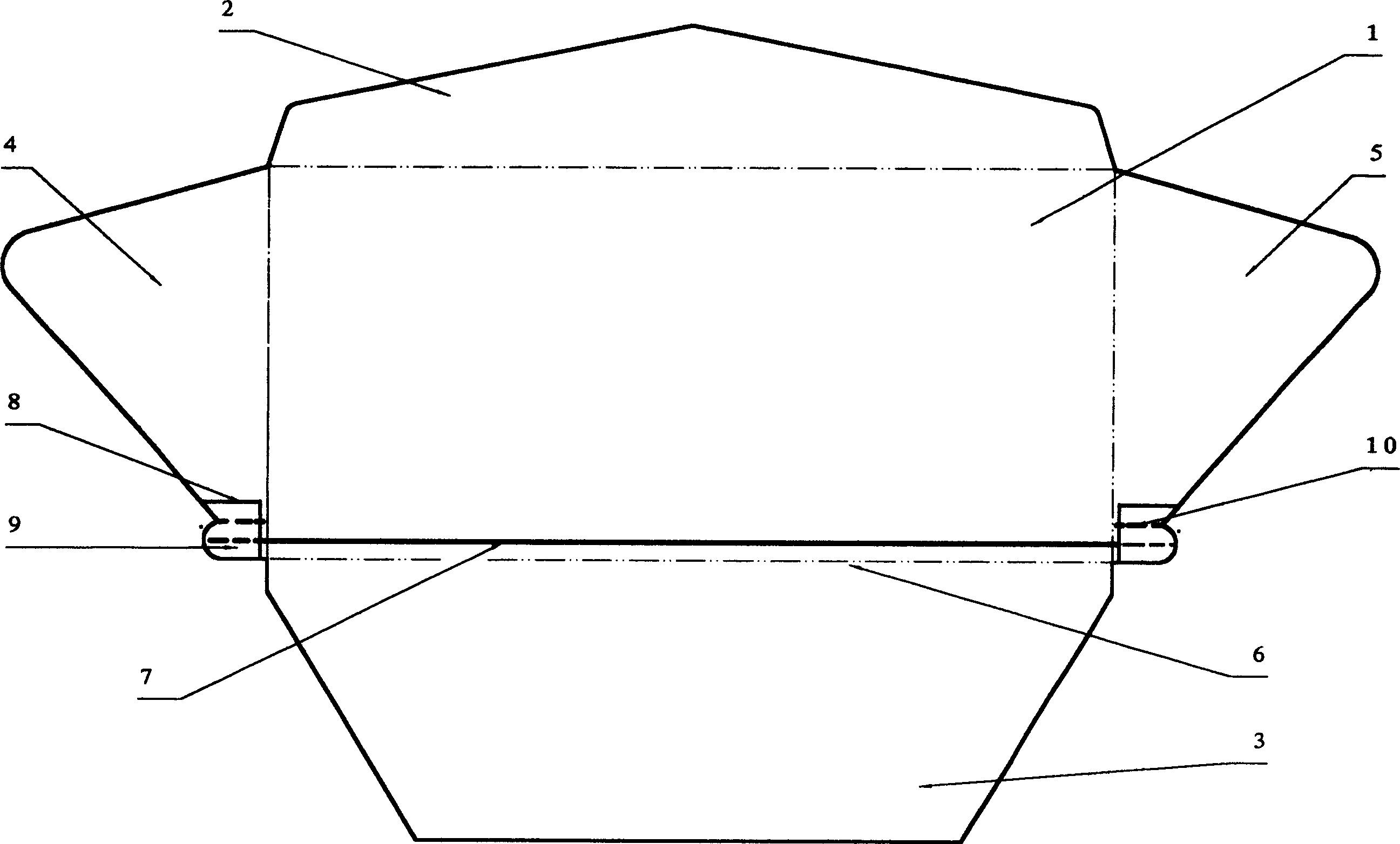 Easg opening type advertisement return post letter and its operating method