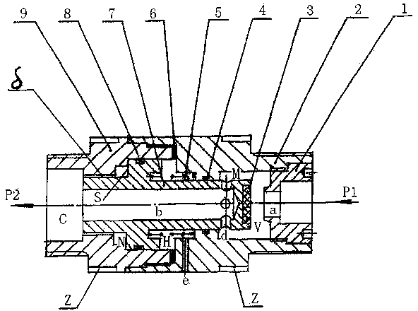 Water hammer-resistant constant-pressure pressure reducing valve