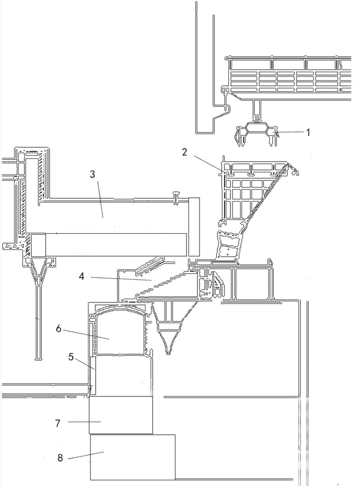 Fire grate and pyrolysis combined waste incineration equipment