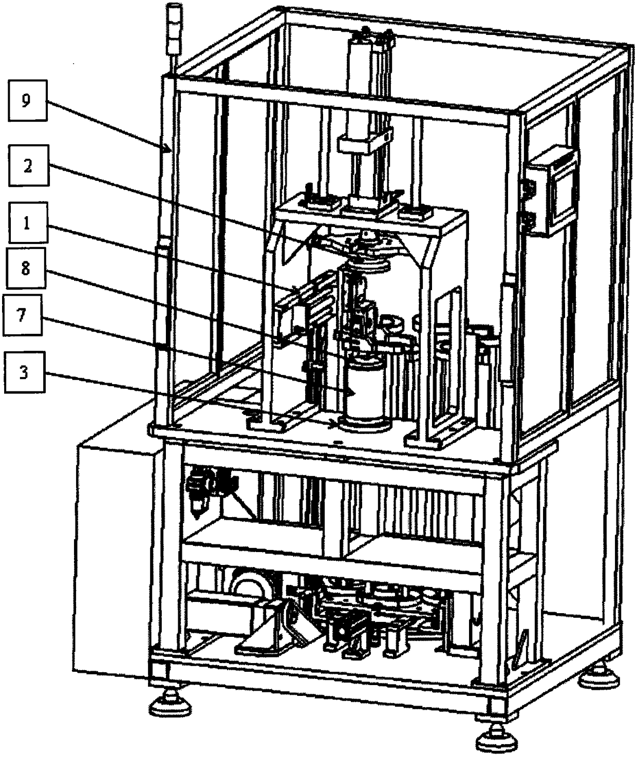 End cover press-fitting equipment and application method thereof