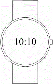 Intelligent wrist watch capable of automatically rotating interface along with gesture and control method thereof