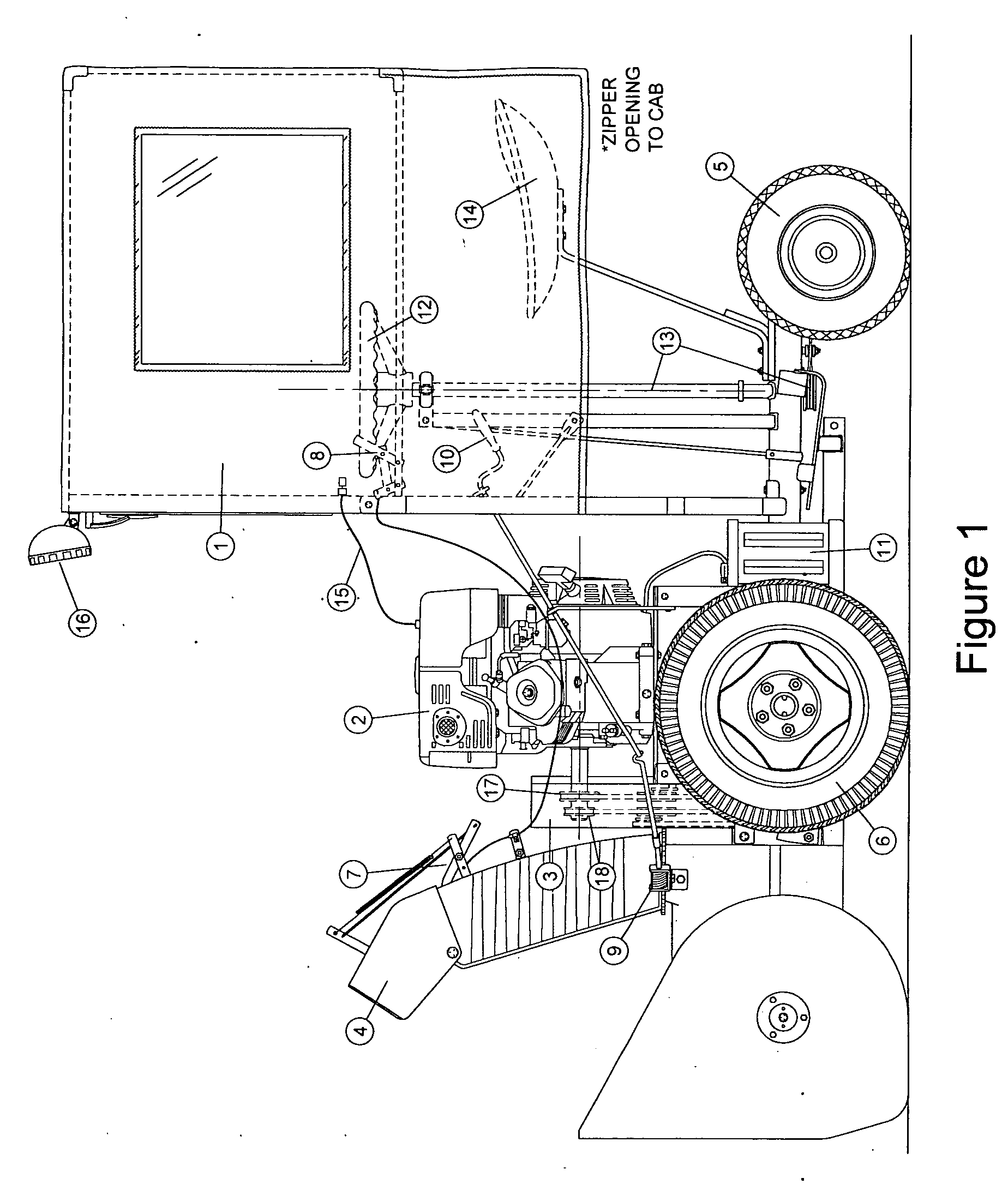 Ride-on snow blower