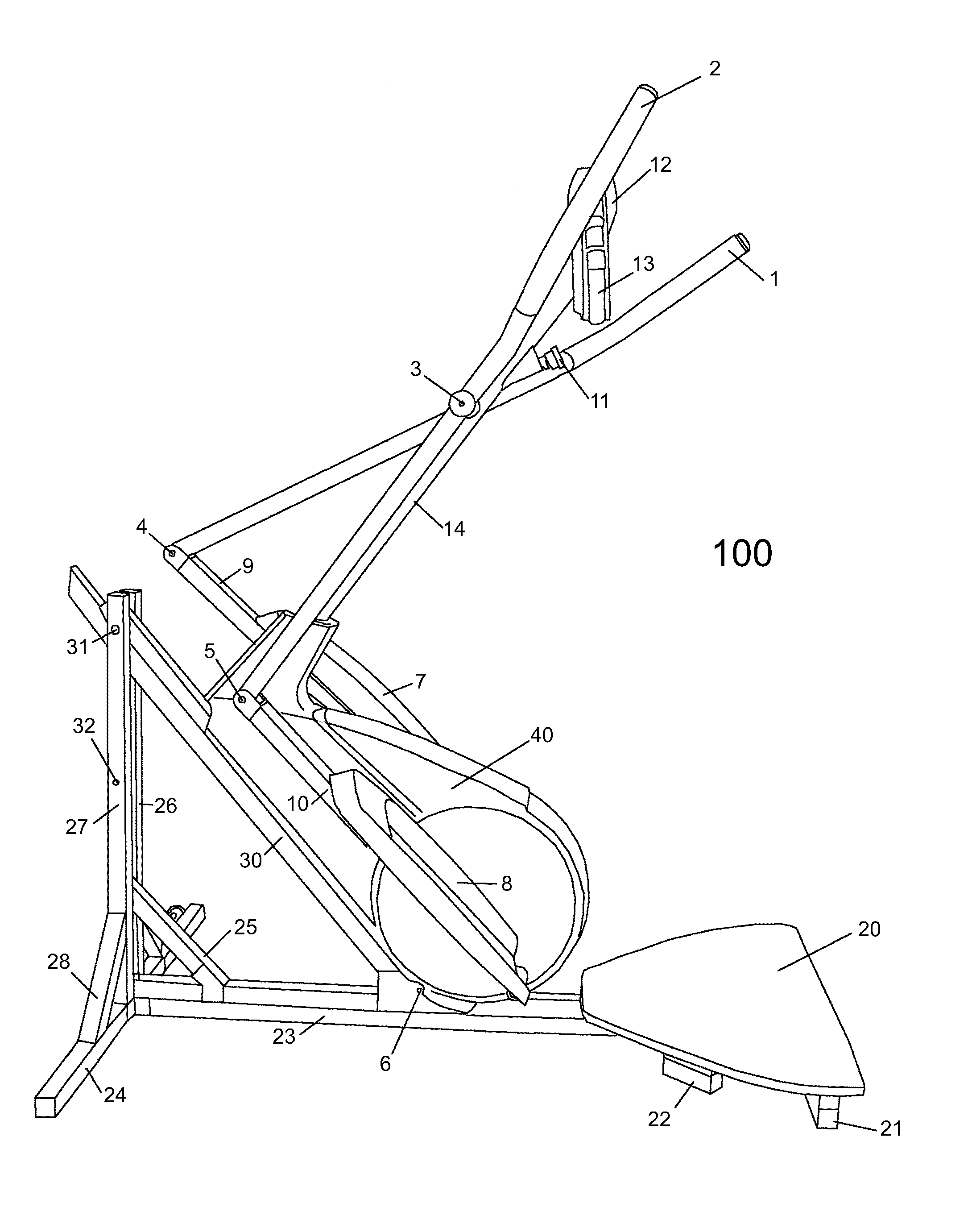 Simulated climbing and full body exercise and method