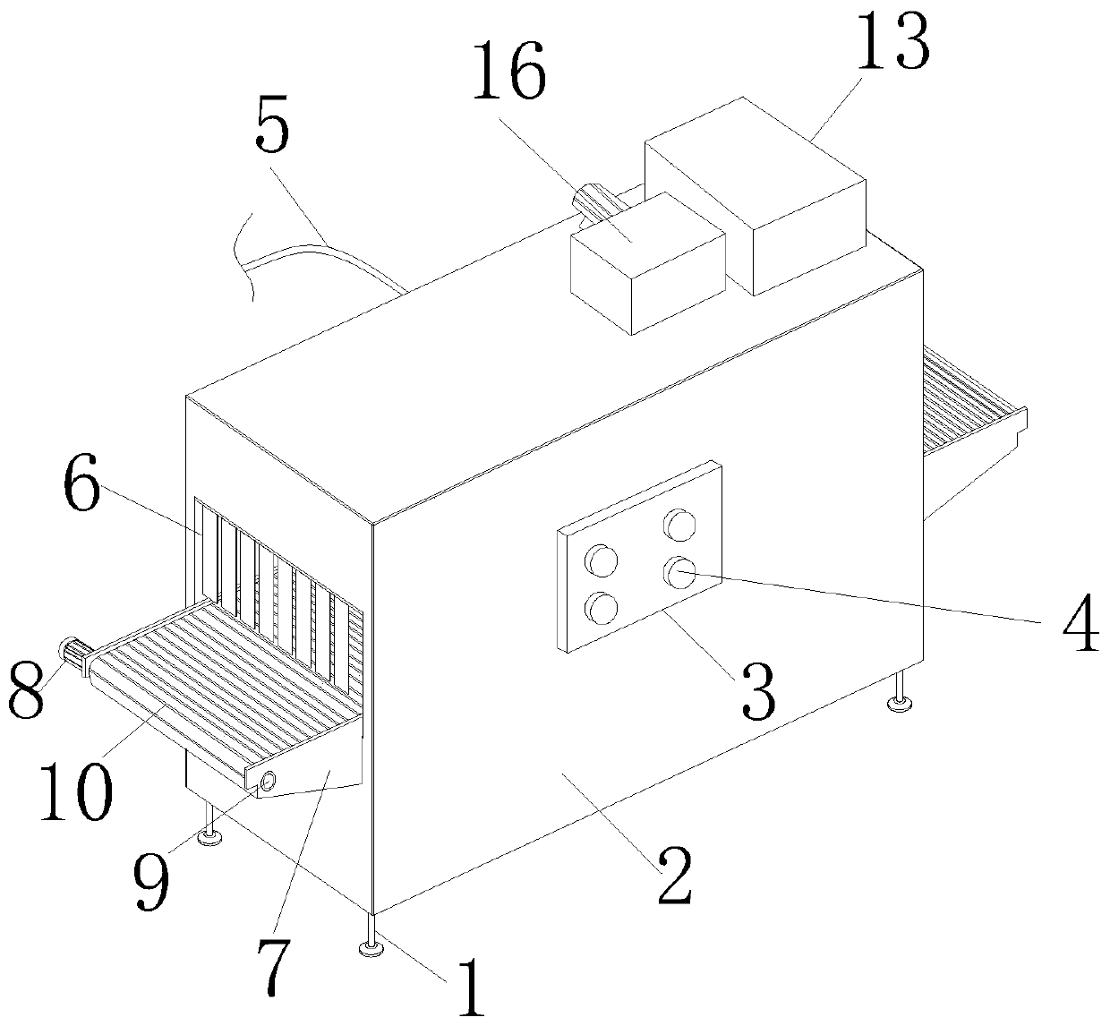 Building material surface coating equipment