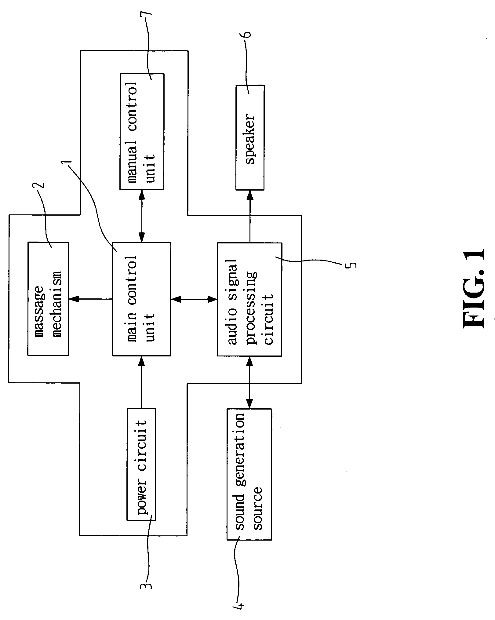 Sound-controlled massaging apparatus