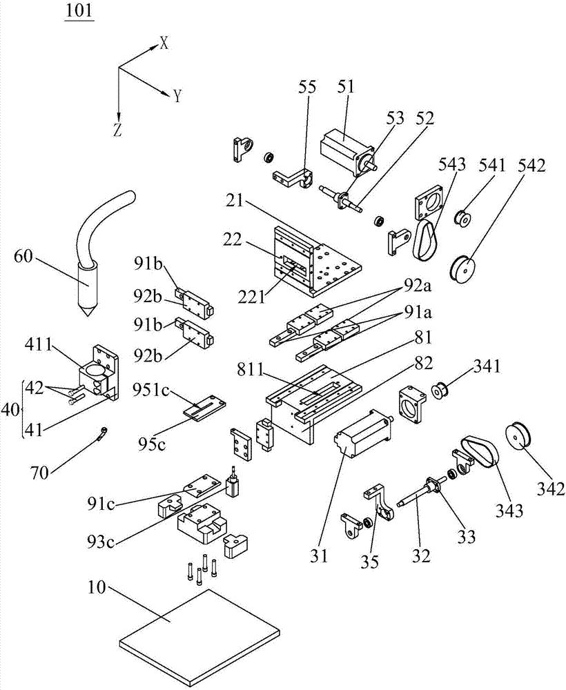 Laser welding device and winding machine with same