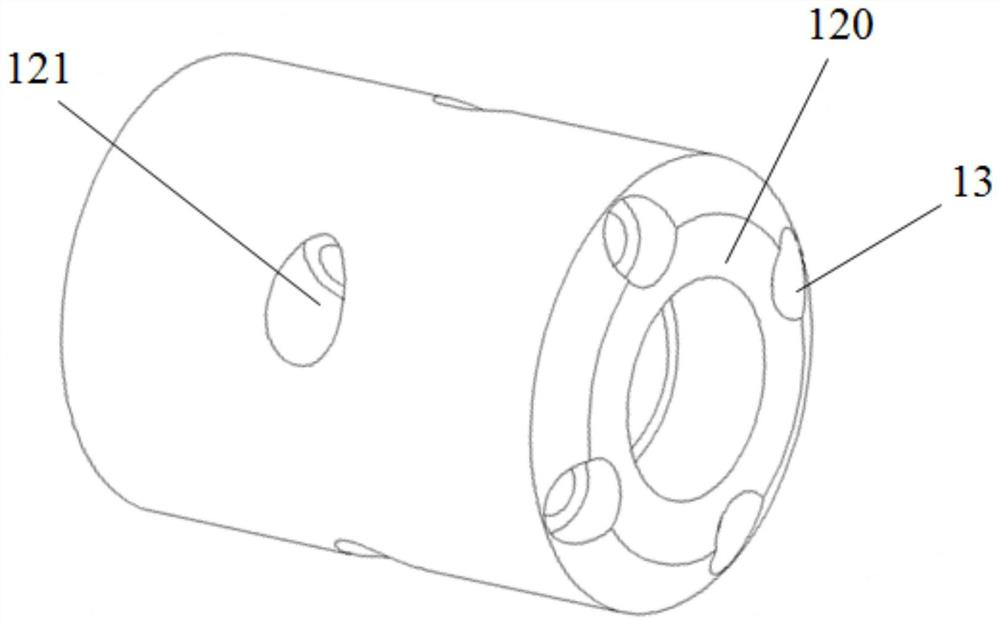 Flushing head, negative pressure sand washing device with flushing head and using method of negative pressure sand washing device