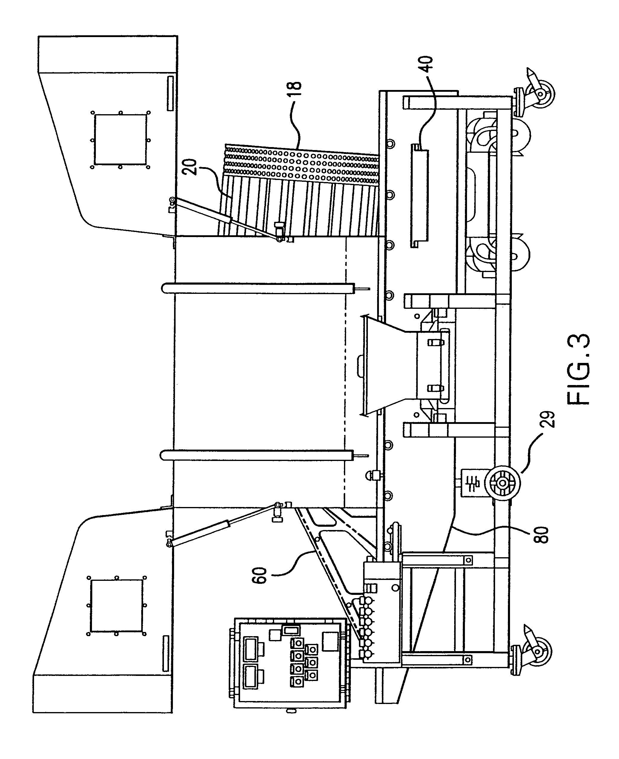 Drum breader and coating redistribution system