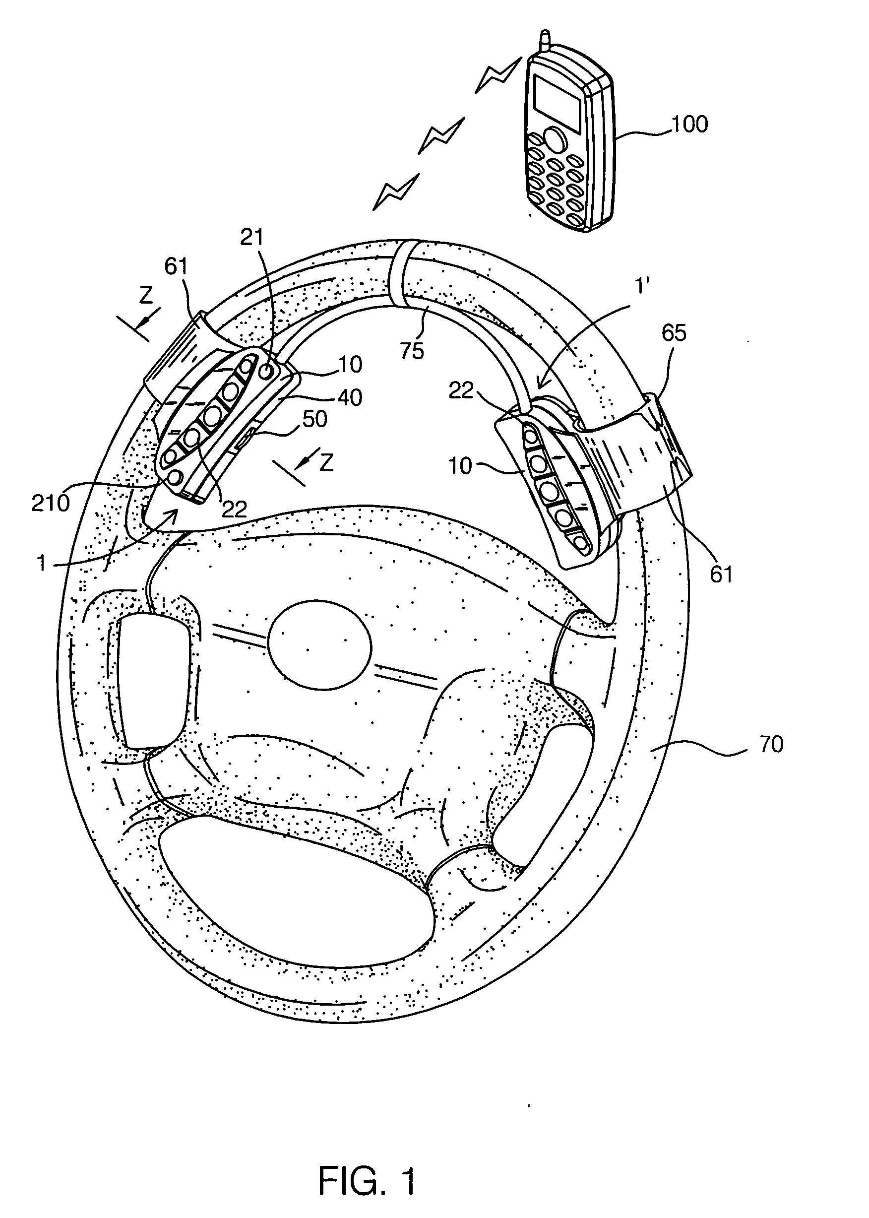 Dial system for a steering wheel of an automobile