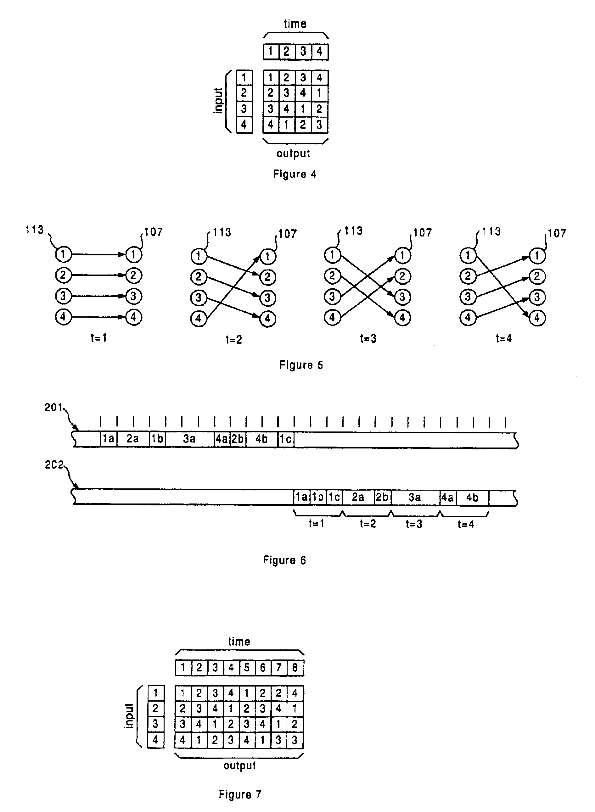 Photonic switch using time-slot interchange