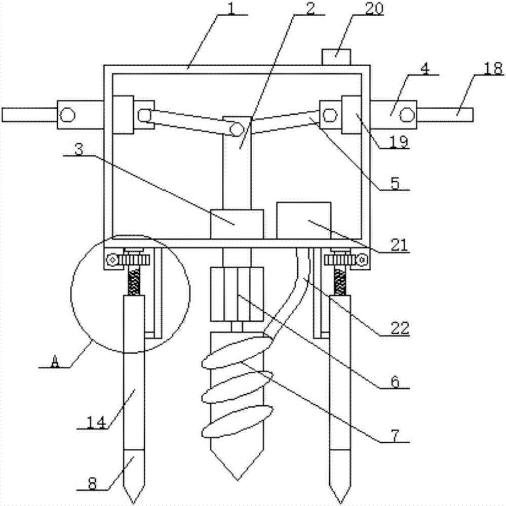 Labor-saving portable tree-planting earth boring machine