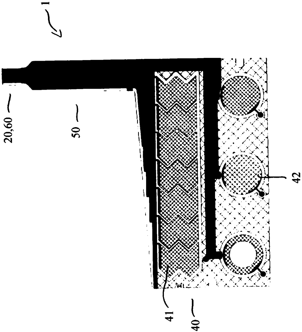 Film structure with electrical functionality and external contacting