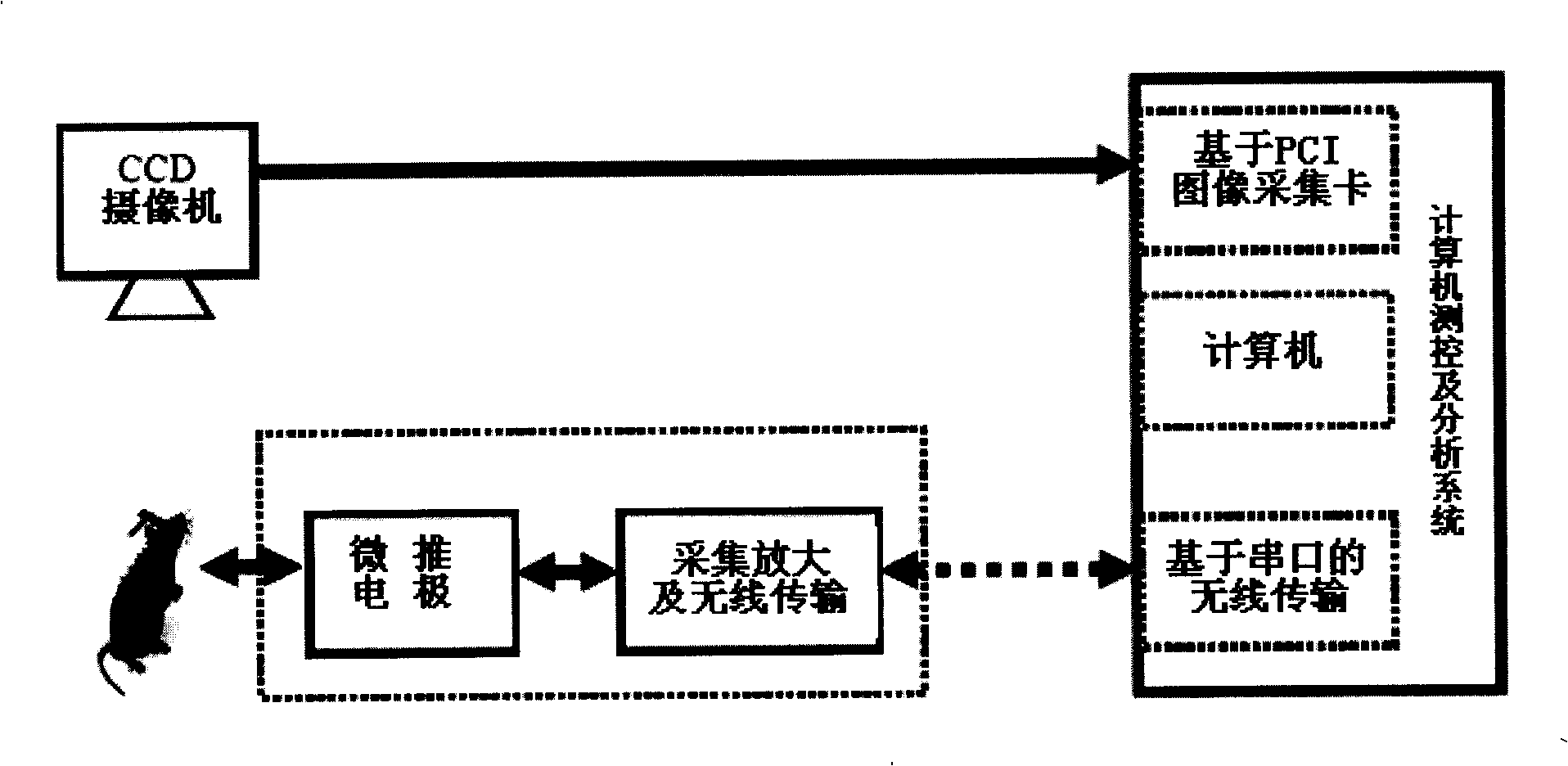 Integrated vision monitoring multi-mode wireless computer interactive apparatus