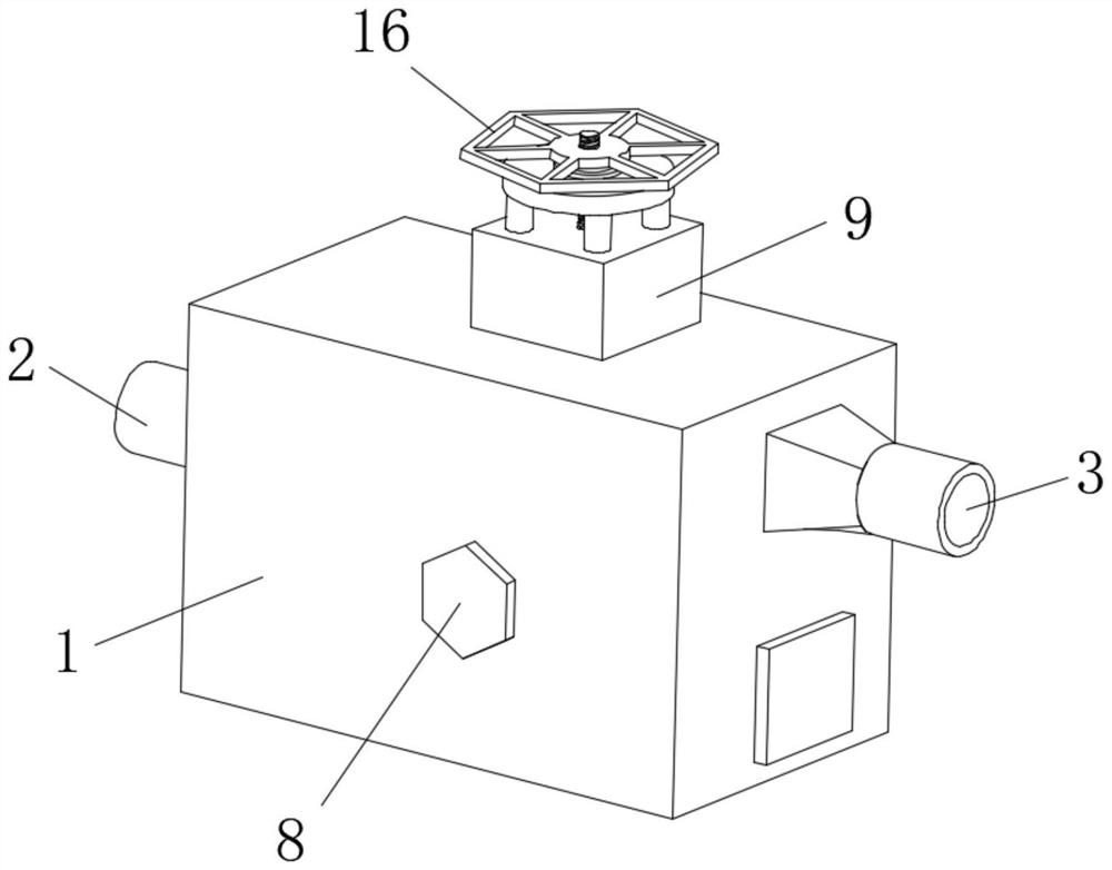 Sewage valve built-in dredging assembly