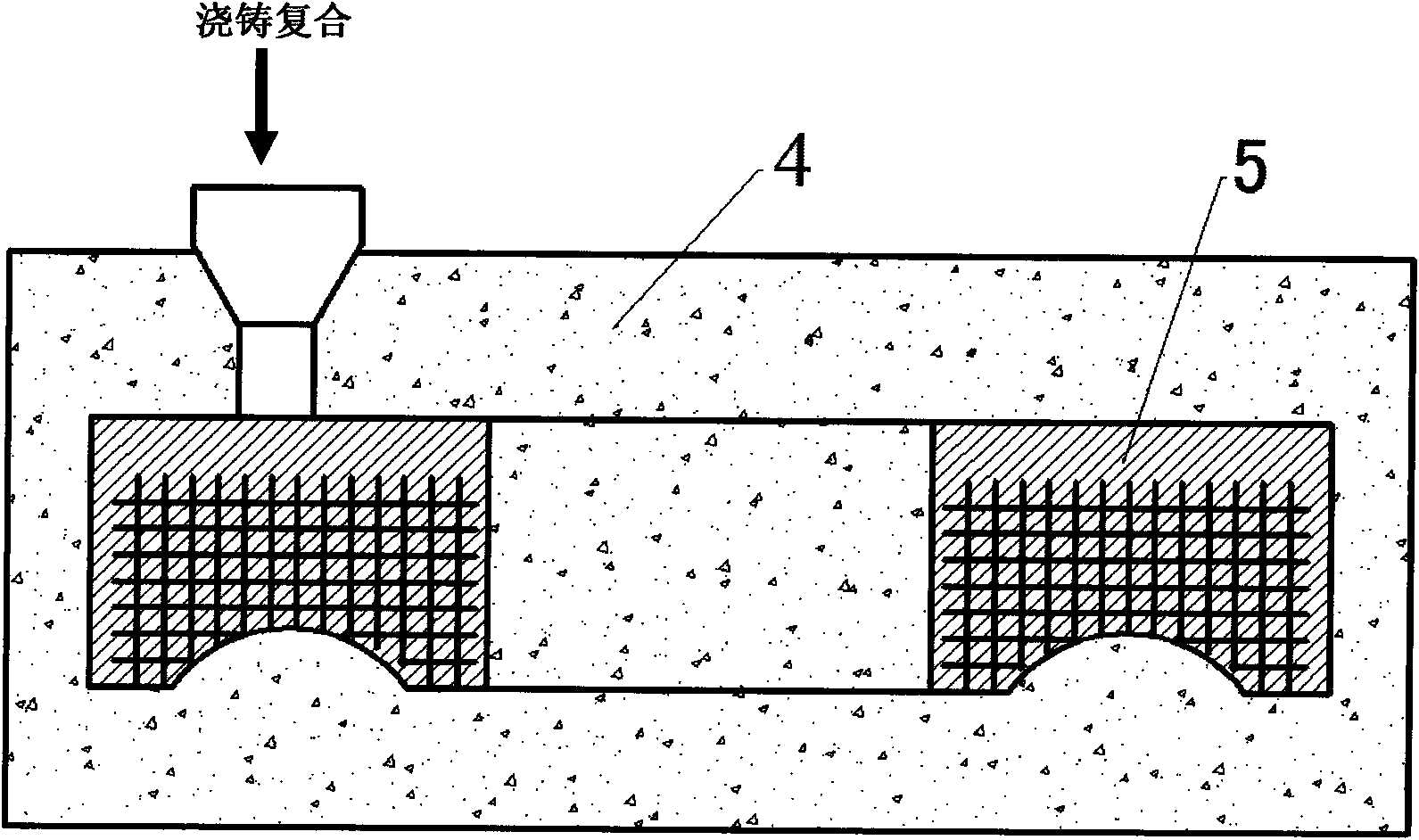 Preparation method of prefabricated framework reinforcement compound grinding disc