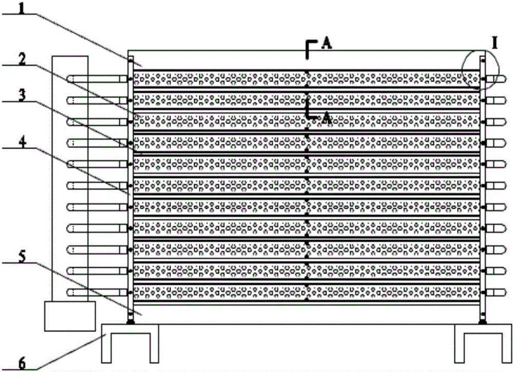 Mass transfer enhancing type modular adsorption bed