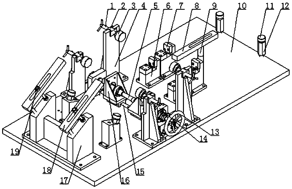 Mounting equipment used for machining excavator big arm front fork holes