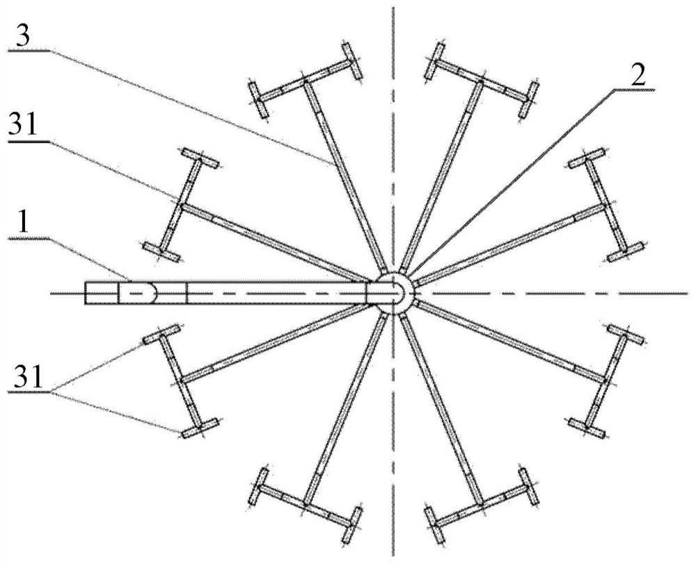 Flow equalization piping assemblies for pooled nuclear reactors