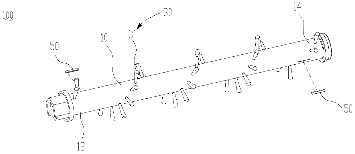 Dust collector, floor brush device and rolling brush